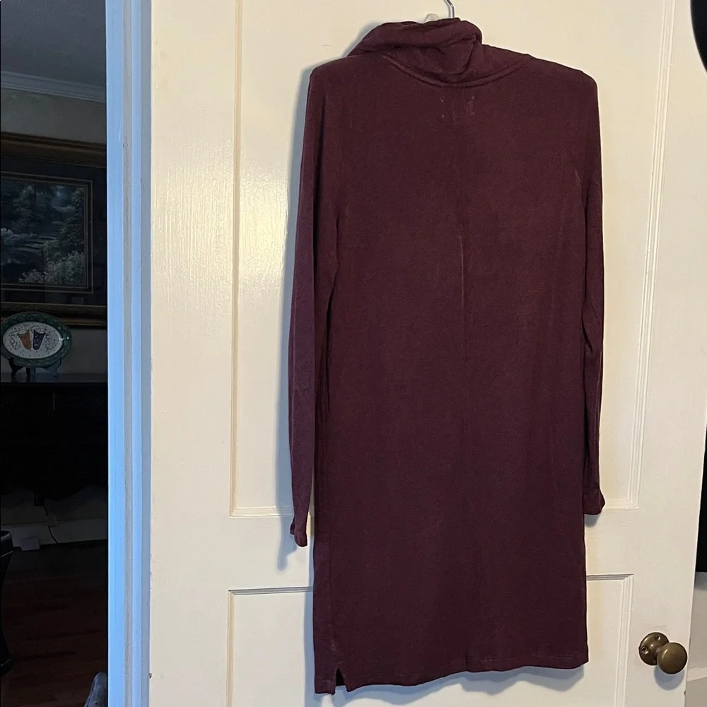 Lou & Grey Rich Burgundy Cowl Neck Dress - Picture 4 of 7